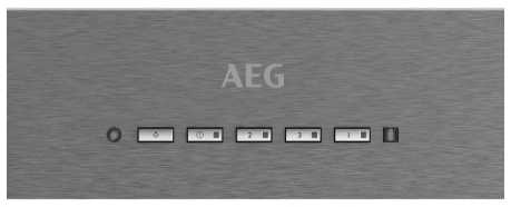 AEG DGE7660HB 52cm 一体型レンジフード ダークステンレススチール