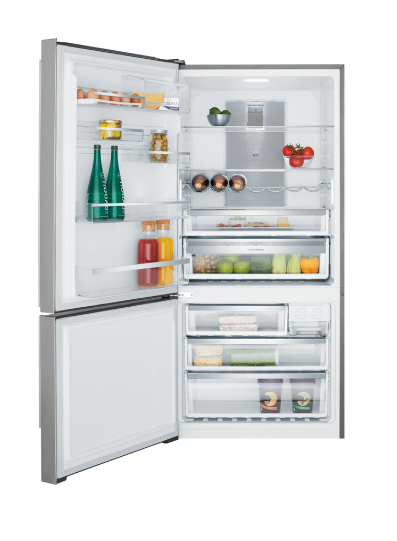 Electrolux EBE5307SC-L Kühlschrank mit Gefrierfach unten, 496 l, UltimateTaste 500, natürlicher Edelstahl, Linksanschlag