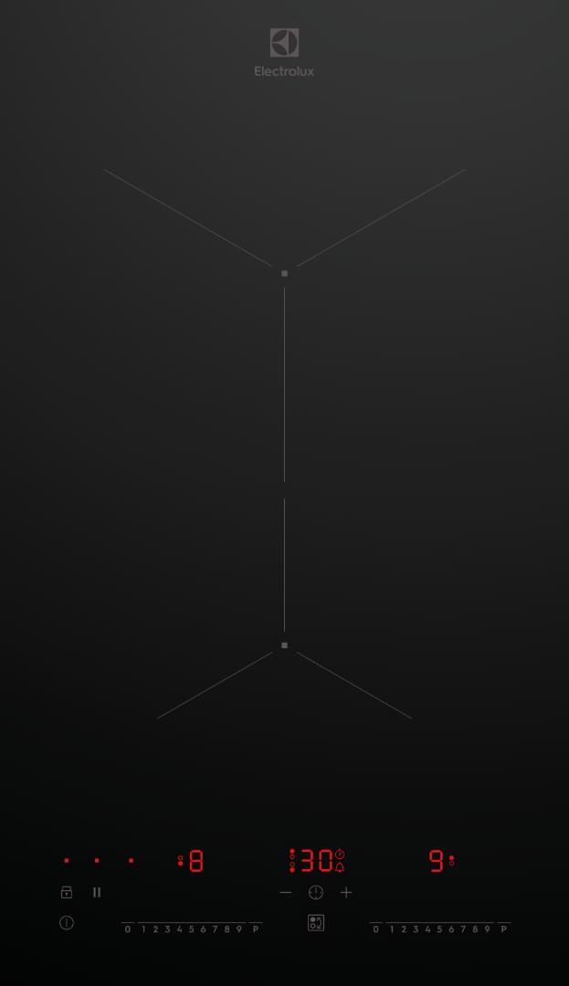 Electrolux EHI321BEA 30cm UltimateTaste 300 2 Zone Induction Cooktop