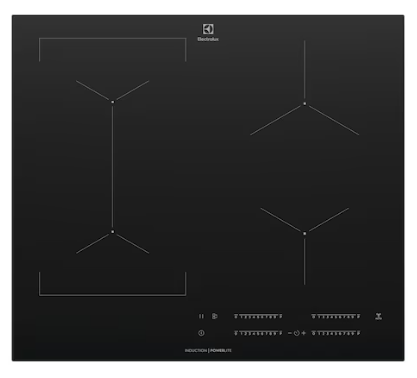 Electrolux EHI644BF 60cm 4 Zone Power Lite Induction Cooktop