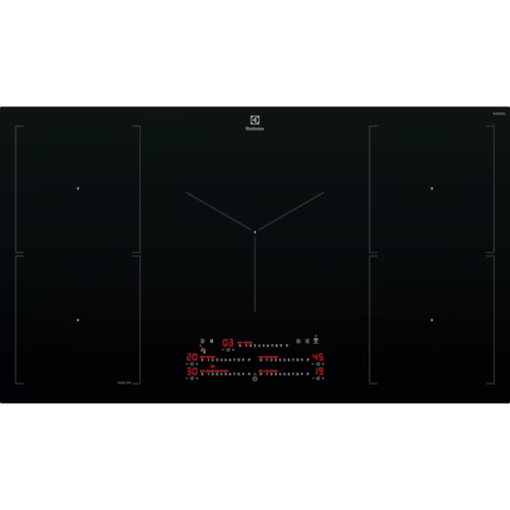 Electrolux EHI9575BF 90cm 5 Zone Induction Cooktop with SenseFry, Black - 700 Series