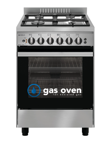 Emilia EM534GG 53cm Stainless Steel Fan Assisted GAS cooker