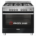 EMILIA EM965GEMB 90cm matt black Dual Fuel cooker with electric oven