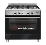 Emilia EM965GEN 90cm Gloss Black Dual Fuel Cooker