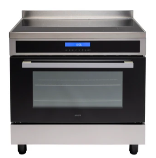 Euro EO90FSINESX 90 Cm Free Standing Induction Cooktop 9 Function Oven Stainless Steel