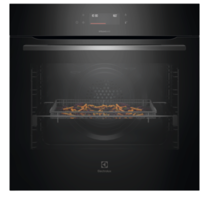 Electrolux EVEP6616DF 60cm Pyrolytic Oven with AirFryPlus and Food Probe, Black - 600 Series