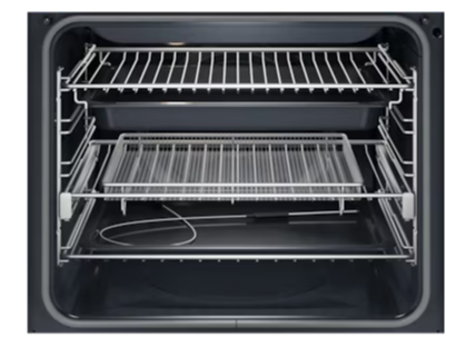 Electrolux EVEP6616DF 60cm Pyrolytic Oven with AirFryPlus and Food Probe, Black - 600 Series
