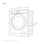 EWW1242R9WC 12kg UltimateCare 900 Front load Washing Machine with 8kg Dryer White