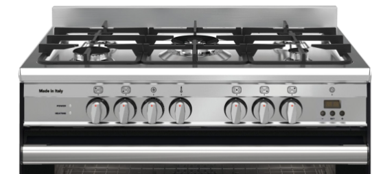 Glem GA965GEX Stainless Steel 90cm Dual Fuel Cooker