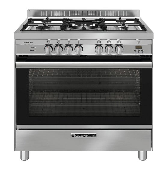 Glem Gas GA965GEX Stainless Steel 90cm Dual Fuel Cooker *