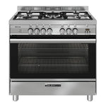 Glem GA965GEX Stainless Steel 90cm Dual Fuel Cooker