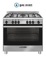 Glem GB965GG 90cm Gas Oven & Cooktop / Electric Grill Stainless Steel