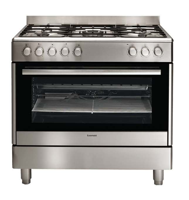 Eorumaid GE90S 90cm Freestanding Electric Oven With Gas Cooktop Stainless Steel