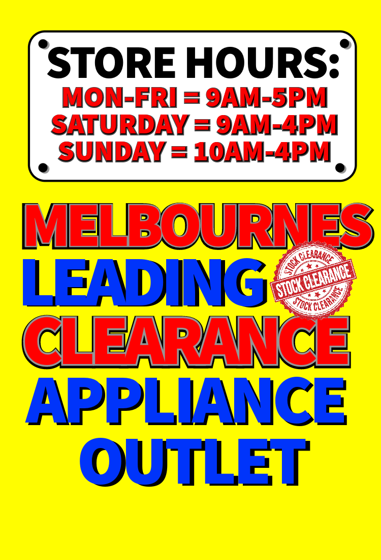 Buy factory seconds minor scratch dent appliances online in Melbourne
