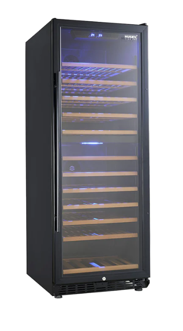 Husky HUS-WC128D-BKZY frigorifero per vino doppia zona da 128 bottiglie - nero
