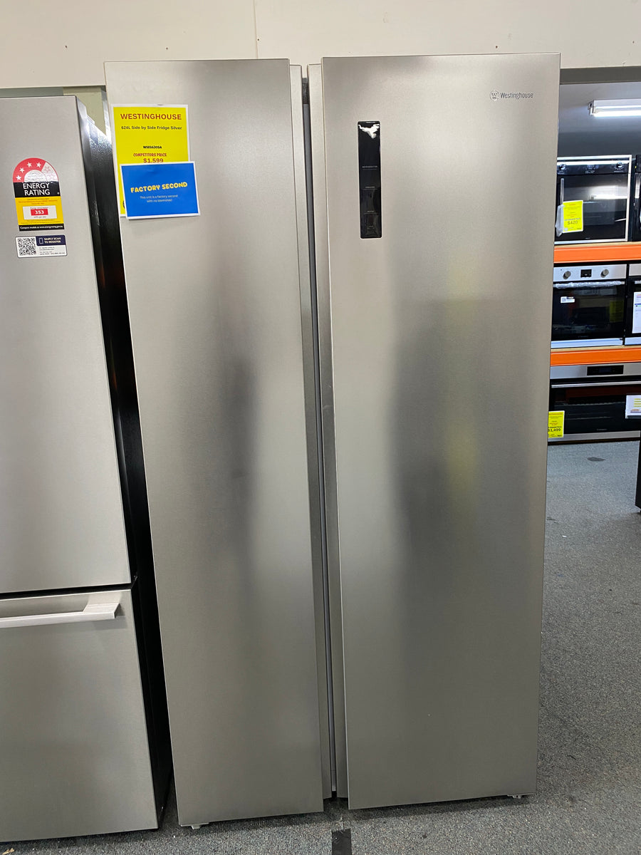 Westinghouse WSE6630SA Side-by-Side-Kühlschrank, 624 l, silberfarben