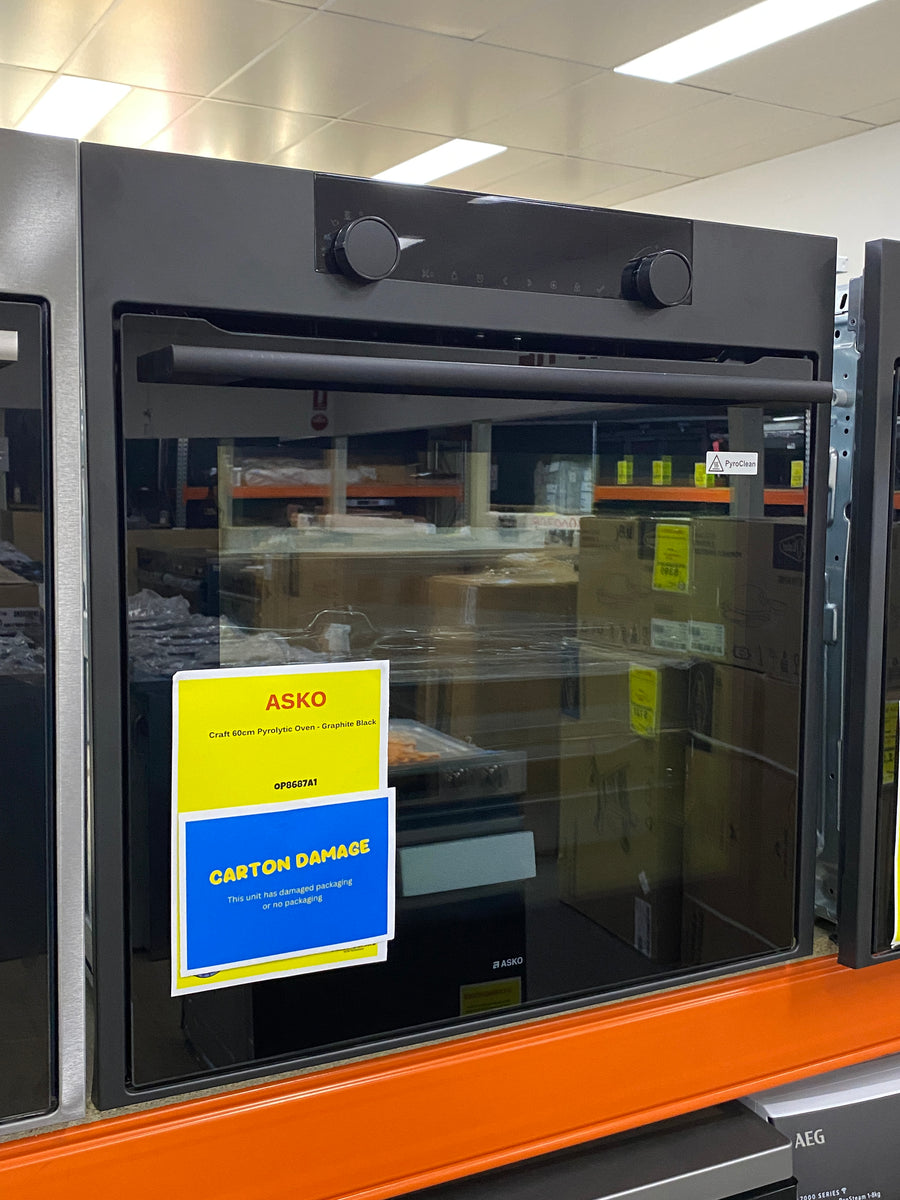 ASKO OP8687A1 Craft 60cm Pyrolytic Oven - Graphite Black