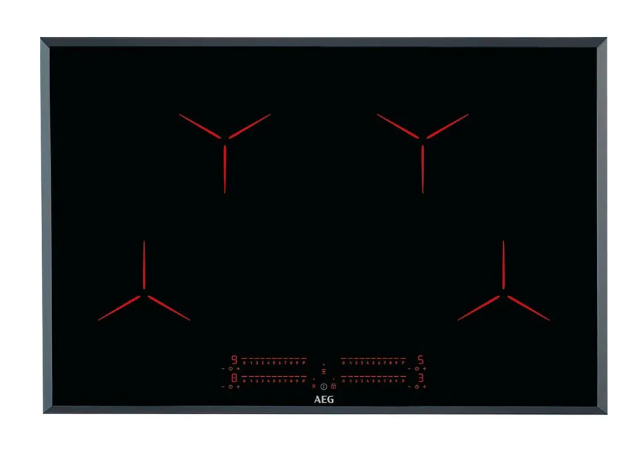 AEG IPE84531FB 80cm 4 zone Pure Black Induction Cooktop