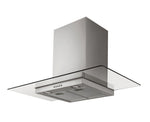 InAlto IRGF90S 90cm Flat Glass Canopy Rangehood