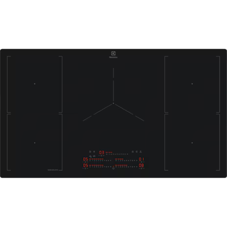 Electrolux KIS97550IT 90cm 5 Zone Induction Cooktop with SaphirMatt SE Surface, Matte Black - 800 Series