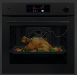 AEG NBR7P731ST 60cm 7000 Series Steam Crisp Pyroluxe Multifunction 22 Oven - Matte Black