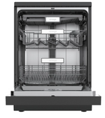 Omega ODWF6015BXCOM 60cm Freestanding Dishwasher Black Stainless Steel