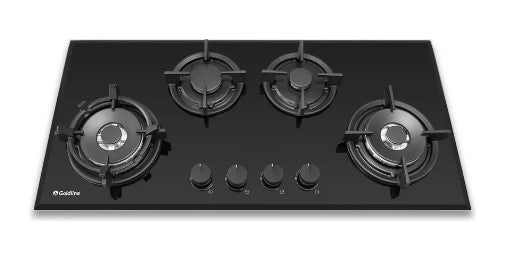 Goldline SAB4GLB Black Glass 93cm NG Gas Cooktop