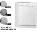 Ariston LFC2C19 60cm Freestanding Dishwasher with Touch Control