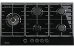 Technika TGC9GLBK 90cm Black Glass Gas Cooktop