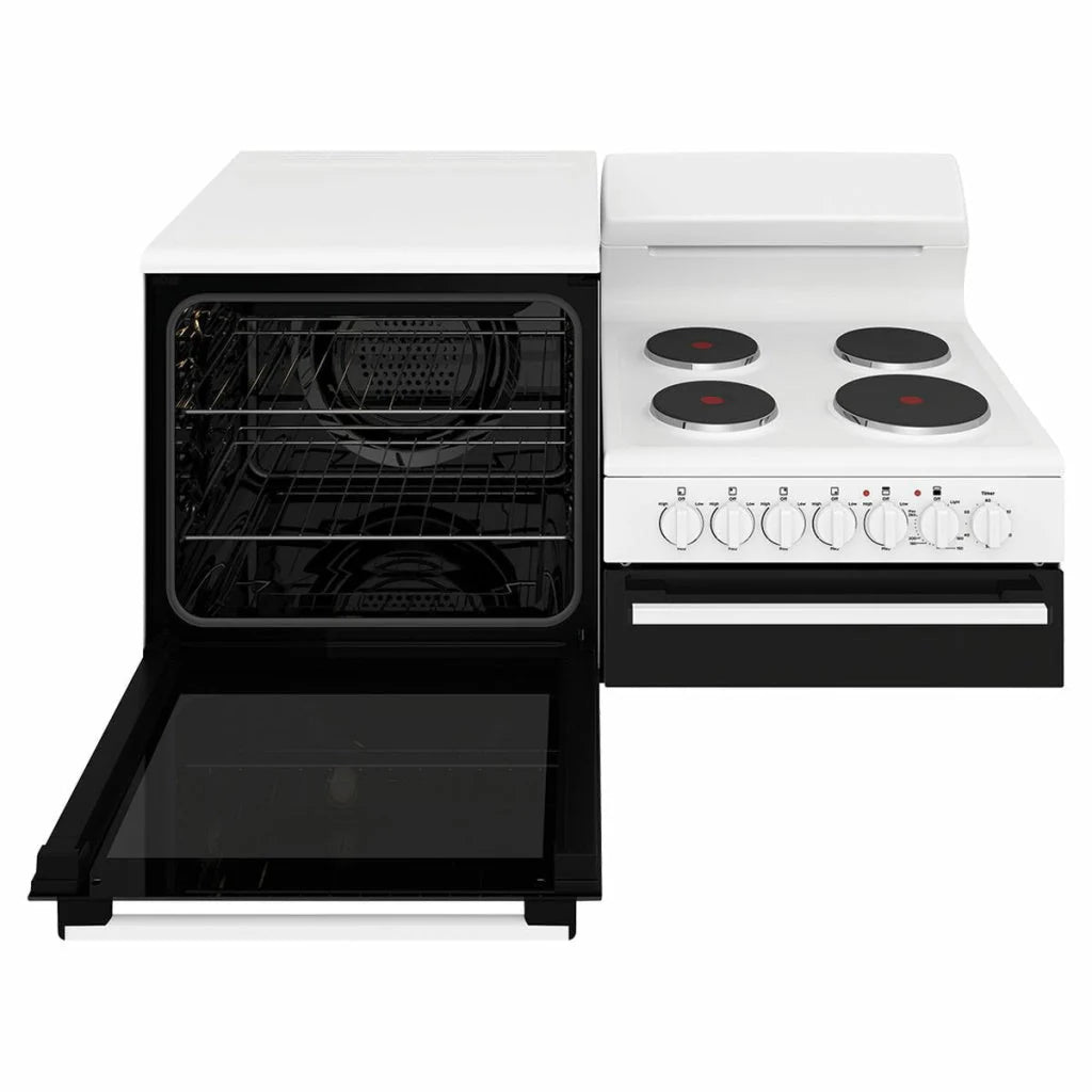 Westinghouse WDE132WC-L Elevated Electric Freestanding Cooker with Separate Grill