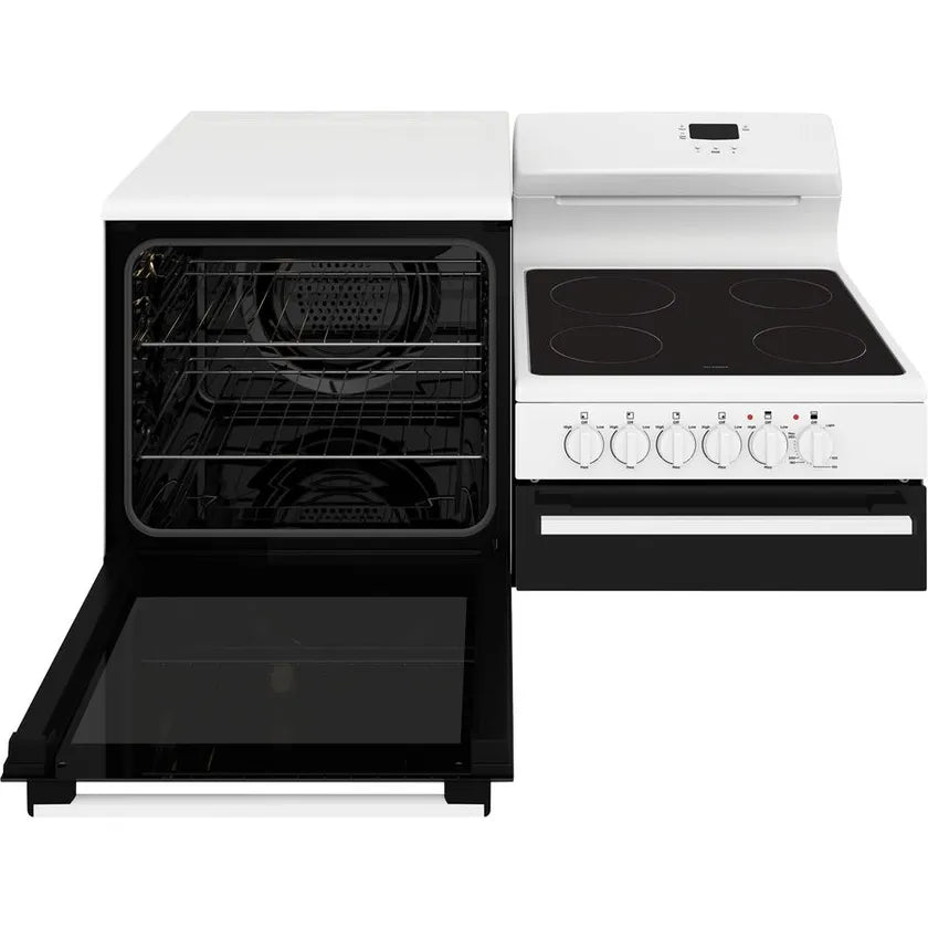 Westinghouse WDE143WCB-L 110cm Freestanding Electric Oven and Ceramic Cooktop With Separate Grill White