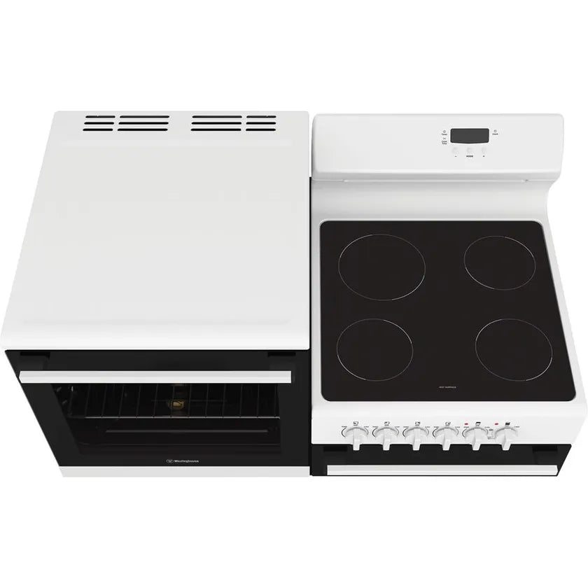 Westinghouse WDE143WCB-L 110cm Freestanding Electric Oven and Ceramic Cooktop With Separate Grill White