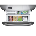 Westinghouse WHE5650SD 565L French door fridge with in-door water dispenser, stainless look