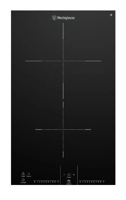 Westinghouse WHI323BD 30cm 2 Zone Induction Cooktop