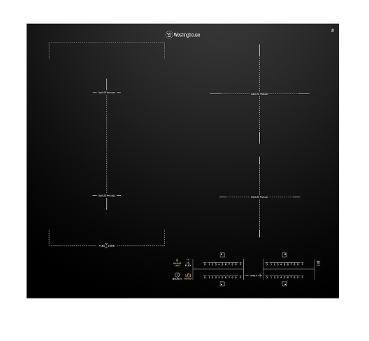 Westinghouse WHI645BC 60cm 4 Zone Induction Cooktop with BoilProtect