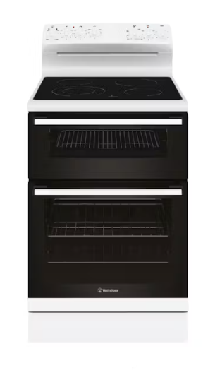 Westinghouse WLE642WCB  60cm Freestanding Oven with Separate Electric Grill and Ceramic Cooktop 4 Zone