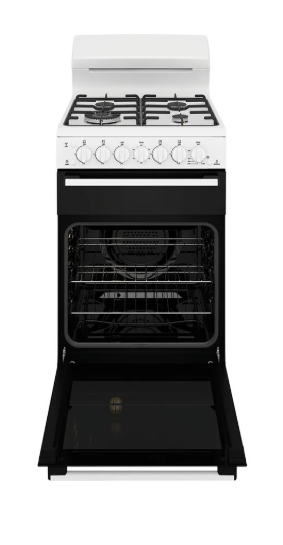 Westinghouse WLG512WCH 54cm Freestanding Gas Oven and Gas Cooktop White