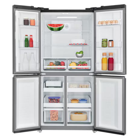 Westinghouse WQE4900BA 496L Quad Door Fridge - matte charcoal black