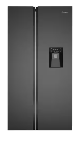 Westinghouse WSE6640BA 619L Side by Side Refrigerator Black