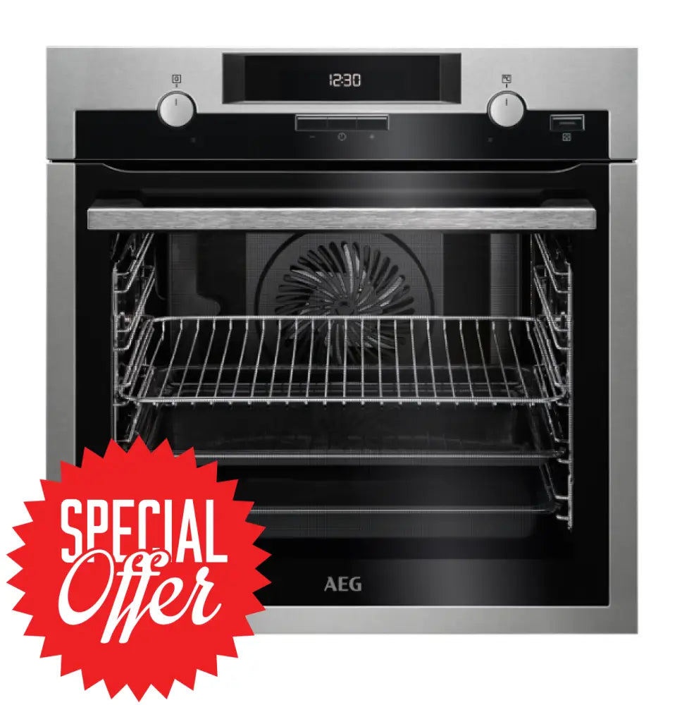 Aeg Bee455010M 60Cm 8 Function Steambake Oven With Programmable Timer And Triple Glazed Door