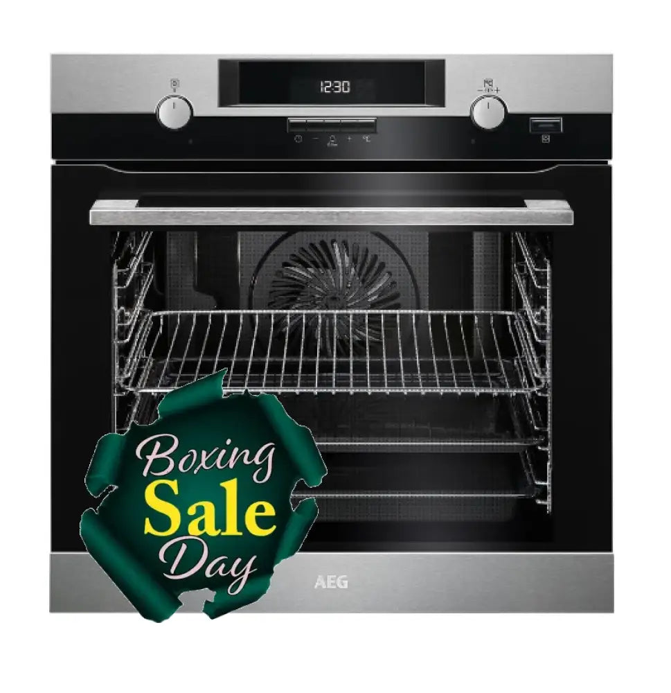 Aeg Bpk556360M 60Cm Steambake Pyroluxe Multi-Function Oven Stainless Steel