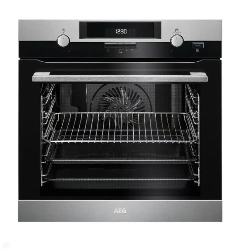 Aeg Bpk556360M 60Cm Steambake Pyroluxe Multi-Function Oven Stainless Steel
