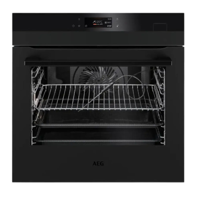 AEG BSK77238PT 60cm Steamcrisp Pyroluxe MultiFunction 19 Oven Matte Black Oven