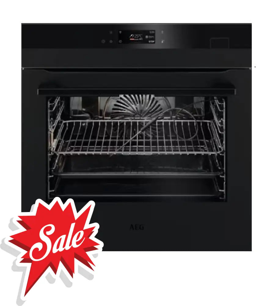 Aeg Bsk77438Pt 60Cm Steamcrisp Pyroluxe Multifunction Oven - Matte Black