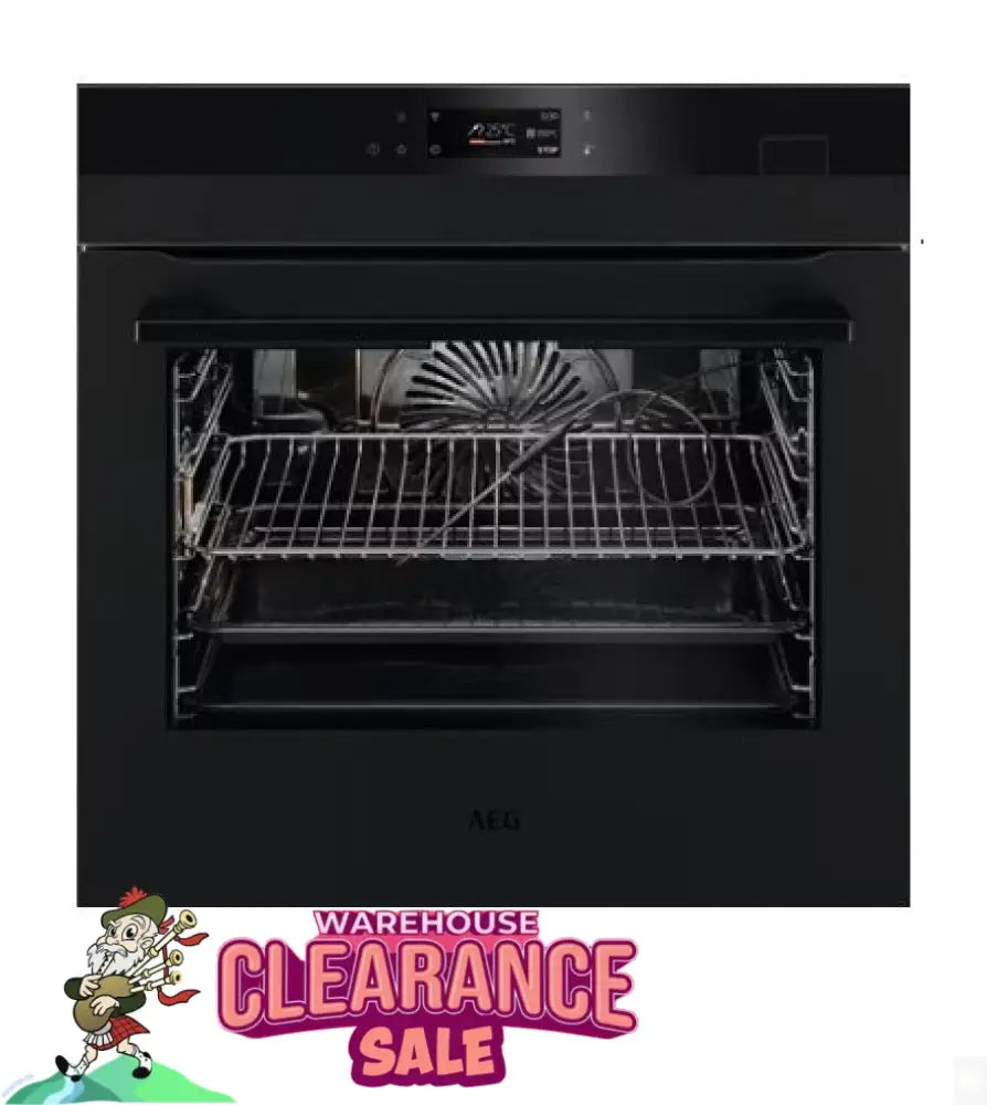 Aeg Bsk77438Pt 60Cm Steamcrisp Pyroluxe Multifunction Oven - Matte Black