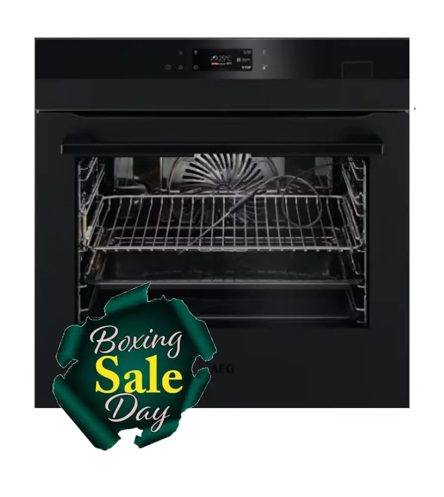 Aeg Bsk77438Pt 60Cm Steamcrisp Pyroluxe Multifunction Oven - Matte Black