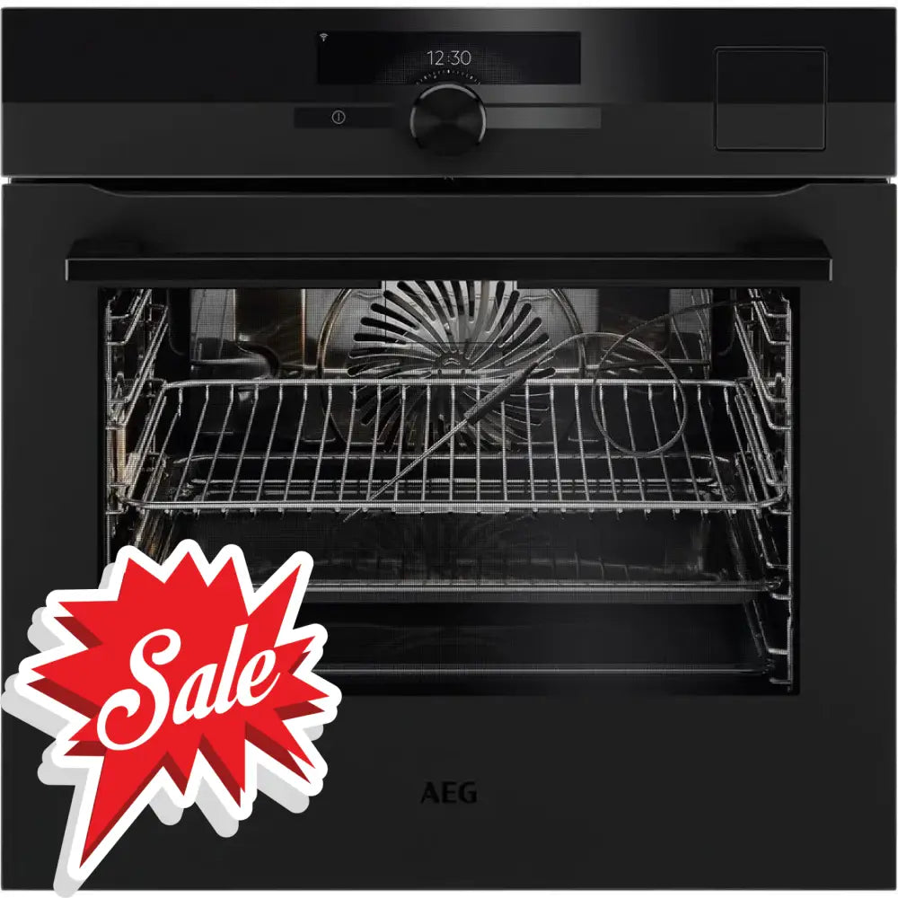 Aeg Bsk99733Pt 60Cm Steampro Multifunction 25 Ovenwith Steamify® Matte Black Oven