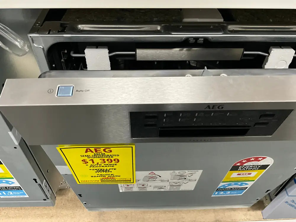 Aeg Fee83701Pm -Semi-Integrated Dishwasher