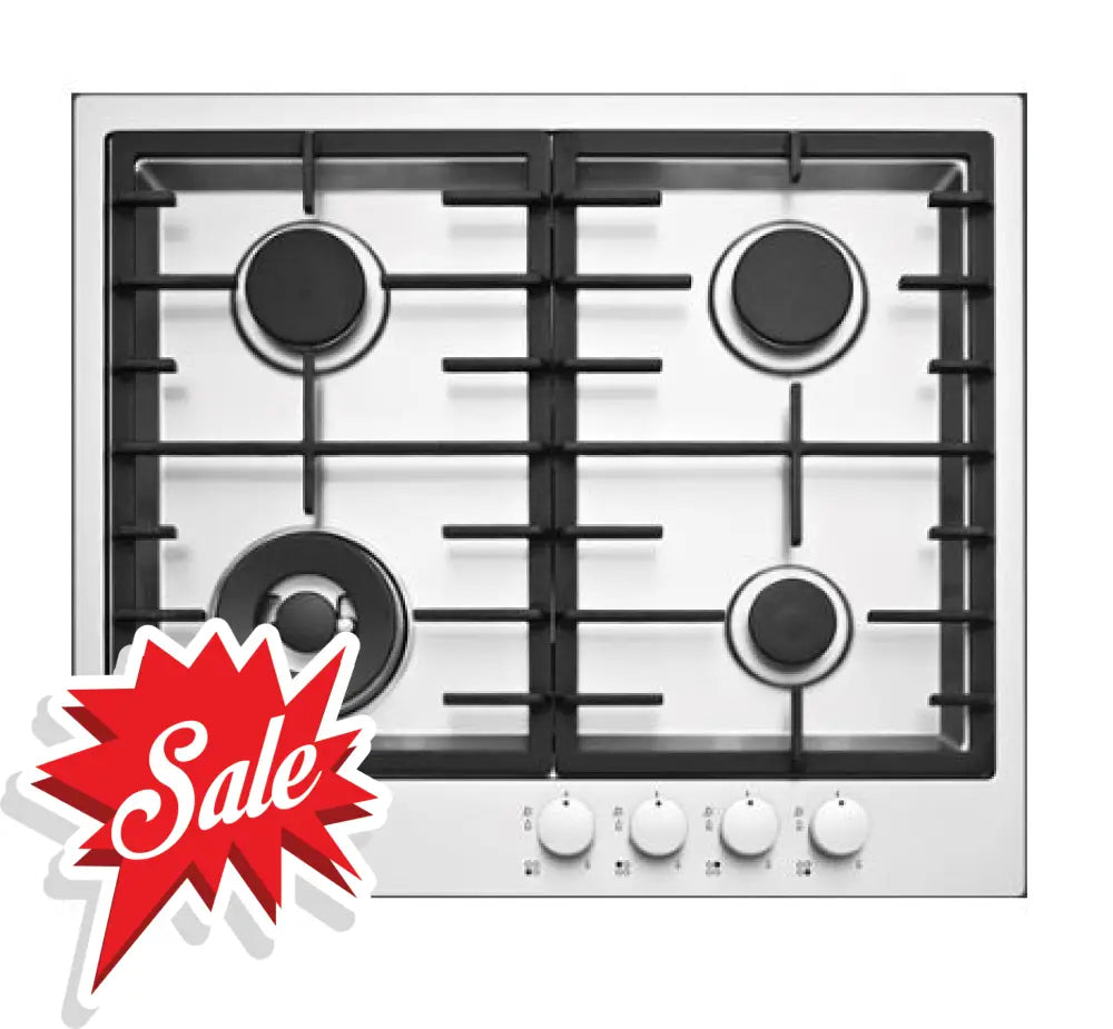 Aeg Hg60Fx-M 60Cm 4 Burner Gas Stainless Steel Cooktop