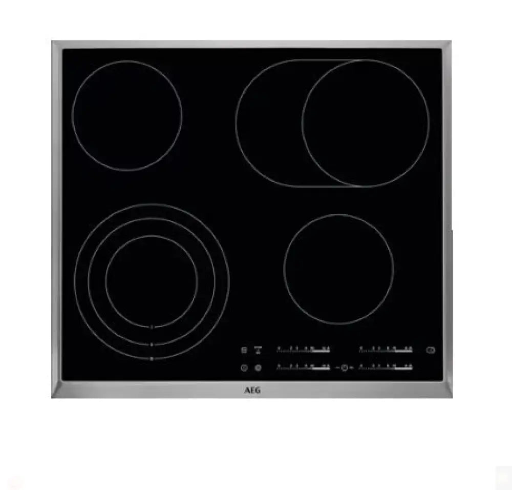Aeg Hk654070Xb 57Cm Black Ceramic Cooktop